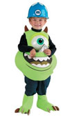 Monsters Inc. Disney Mike Candy Catcher Kids Costume